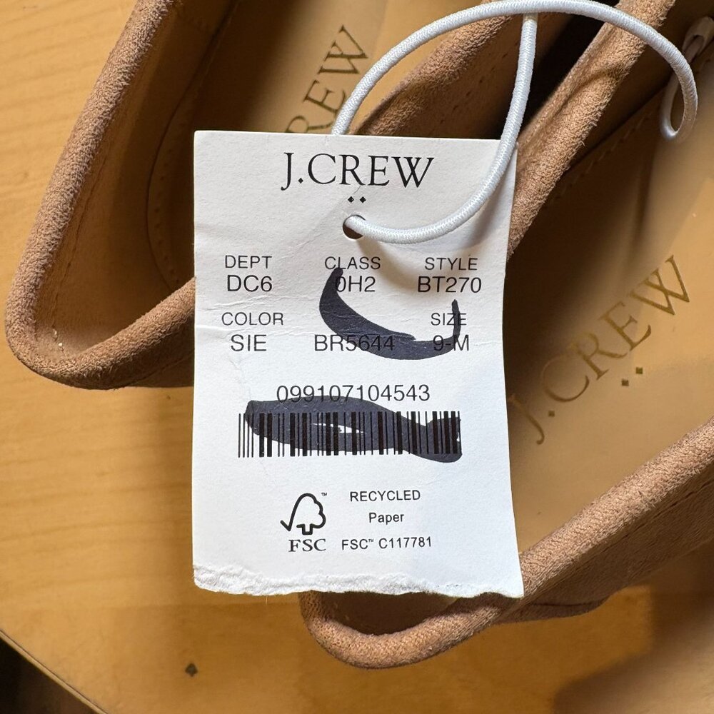 J. Crew Factory Sienna Sueded Bow Loafers Size 9 NWT BT270 - Picture 7 of 7